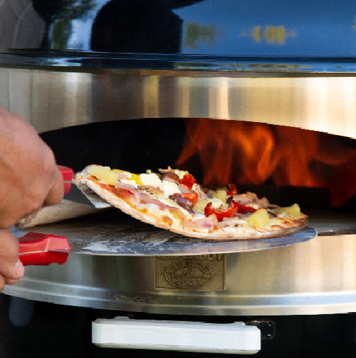 pizza from the portable pizza oven